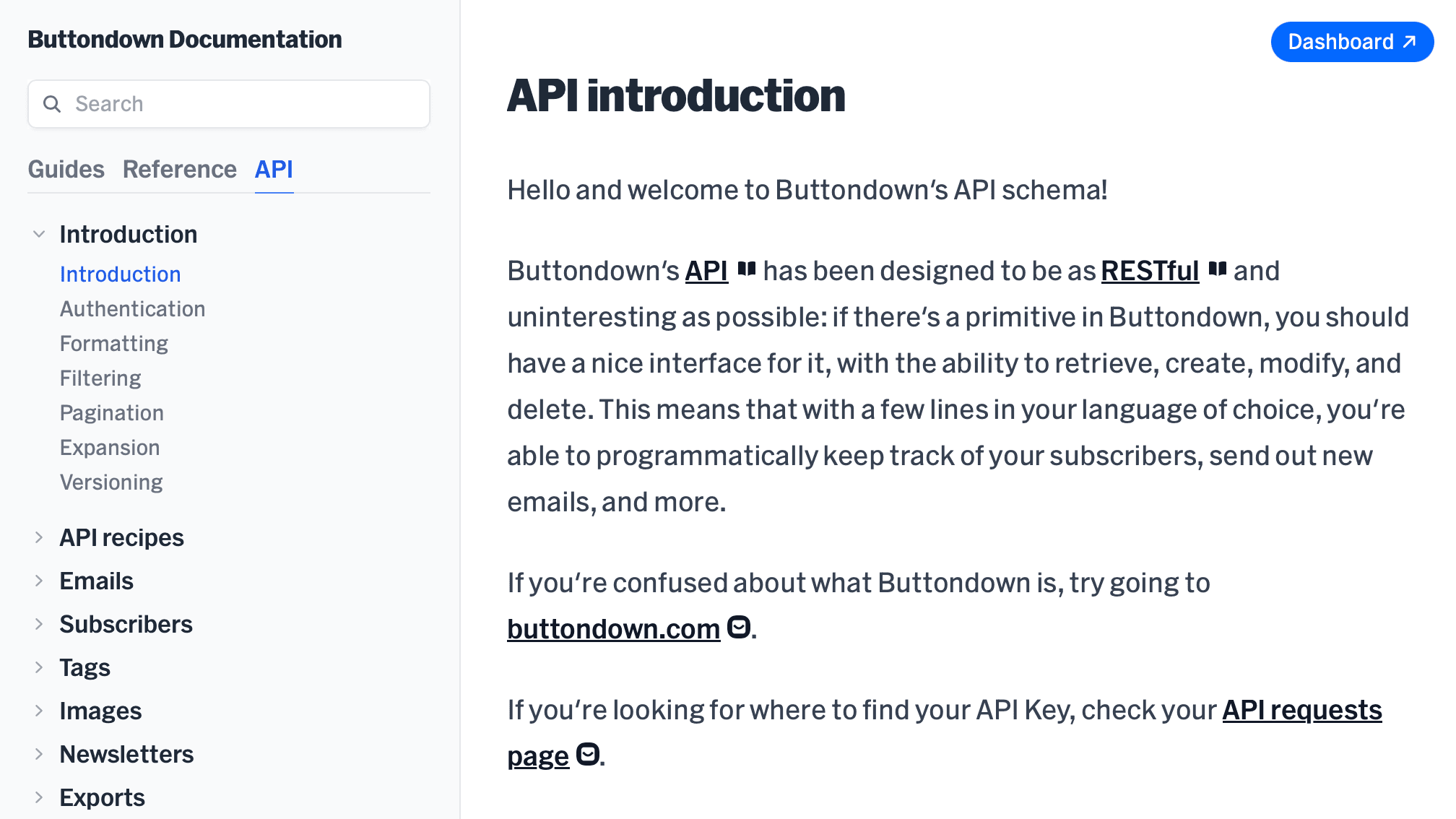 Screenshot of Custom-tailor your stack with our API. feature