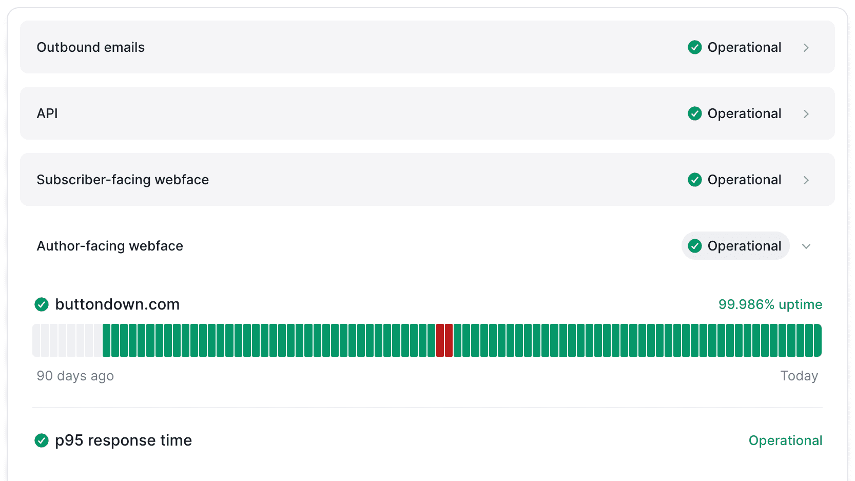 Screenshot of Rock-solid deliverability. feature